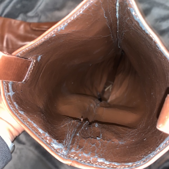 Tall brown leather boots DVF - Picture 7 of 16